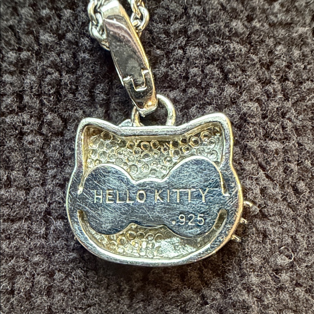 Zales Pink Crystal Hello Kitty Pendant Necklace - Picture 8 of 8